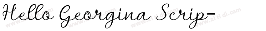 Hello Georgina Scrip字体转换
